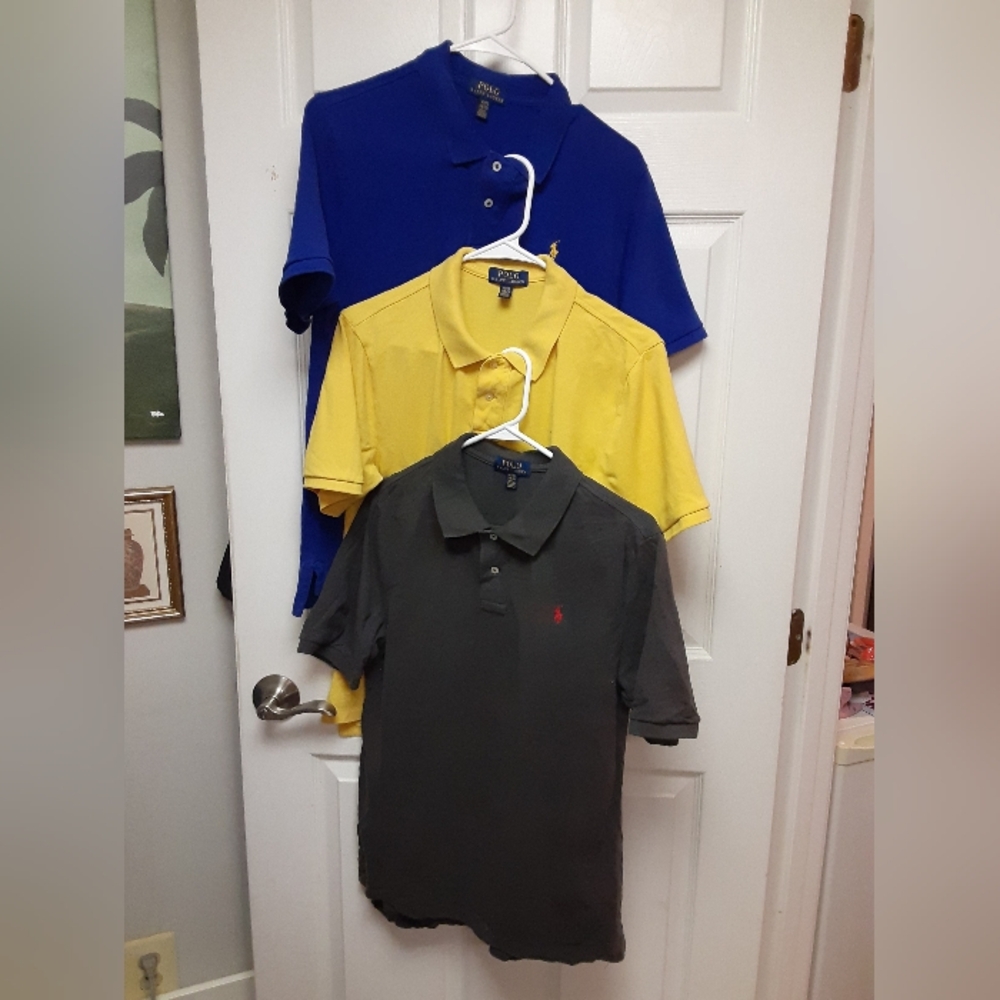 Polo by Ralph Lauren Preppy Bundle 3 The Iconic Mesh Polo Shirts in Solid Colors
